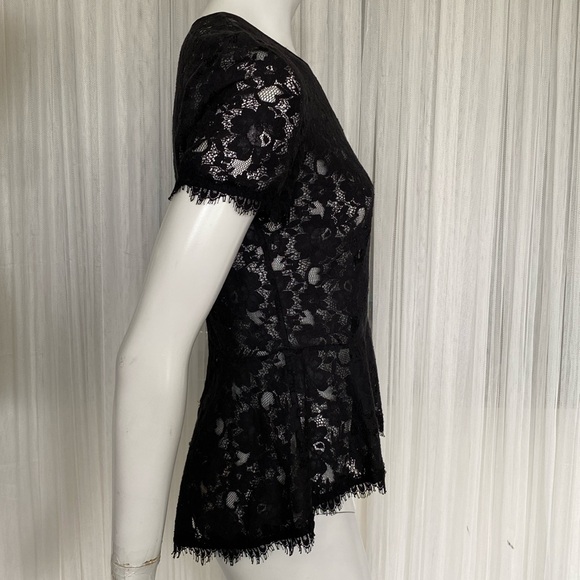 COPY - (2) BCBGMaxAZRIA “Evia” lace, peplum, unlined, short sleeves (1.) Med (2… - Picture 5 of 16